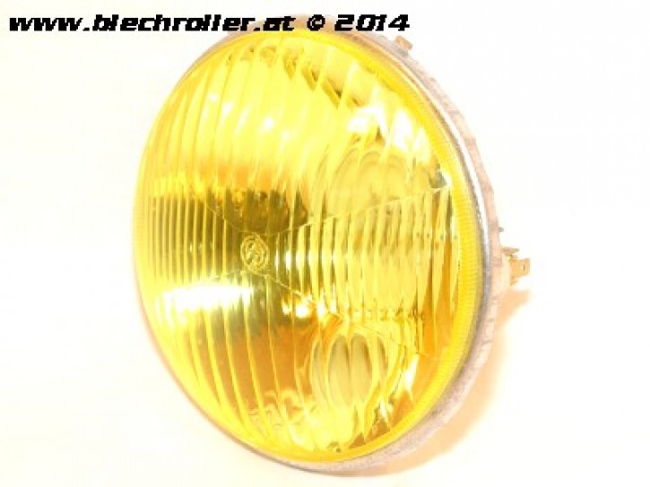 * Scheinwerfer BOSATTA gelb für Vespa 50 SS/90 SS/125 PV/ET3/Super/150 Super