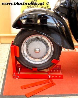 Transportsicherung Vorderrad Radwippe Motorrad- und Roller- Reifen 8-16 Zoll