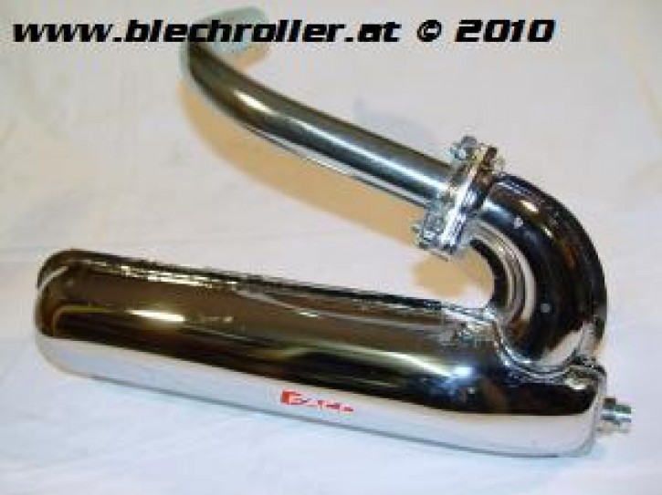 Auspuff ET3 Banane FACO für Vespa V100/125/PV/ET3 verchromt - Standard