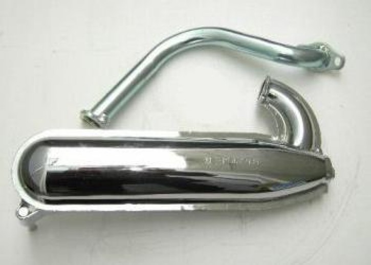Auspuff FACO ET3 Banane für Vespa 50/N/L/R/S/Special/SR/SS – verchrom - Standard
