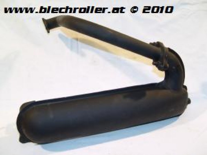 Auspuff FACO ET3 Banane für Vespa V100/125/PV/ET3, schwarz - Standard