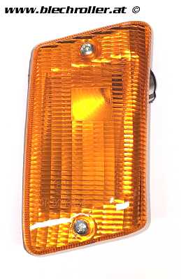 Blinker SIEM hinten/rechts - komplett, für Vespa PK50-125 XL/RUSH/XL2/N/FL/HP - orange