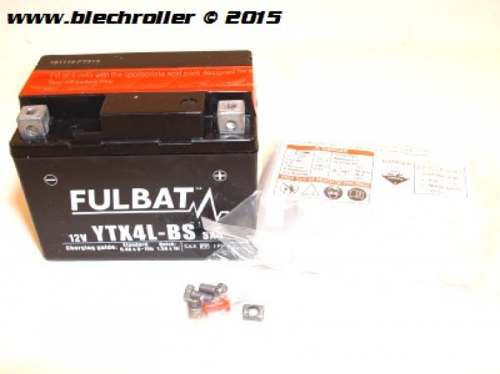 Batterie 12V/3Ah YTX4L-BS - vorgeladen