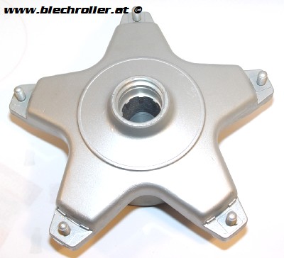 Bremstrommel LML Scheibenbremse vorne für Vespa PX MY, LML Star Deluxe/Lite 125-200 Handschaltung/Automatik /PX - silber - komplett