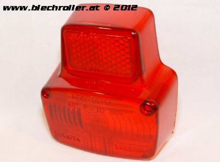 Rücklichtglas BOSATTA "Antik klein", für Vespa 50S/SR/SS/90 SS/R/125 VMA1T, rot