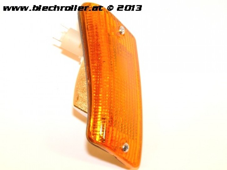 Blinker BOSATTA hinten/links - komplett für Vespa PK50-125 XL/RUSH/XL2/N/FL/HP - gelb