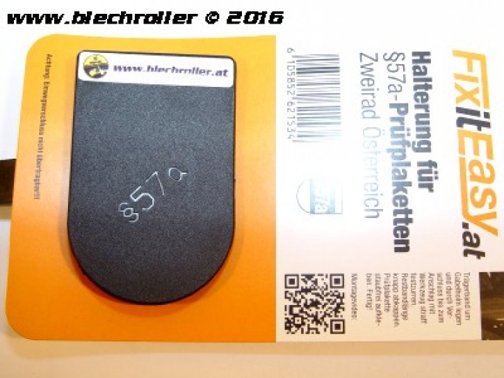 FixitEasy §57a (Pickerl) Prüfplakettehalter "Maxis Blechroller