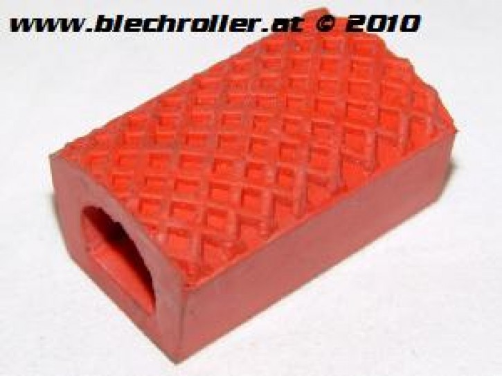 Bremspedalgummi für Vespa 125 VNB3-6T/Super/GT/GTR/TS/150 VL/VB1/VGLA/B/VD/GS/VBA/VBB/Super/GL/Sprint/V/160 GS/180 SS/Rally - rot