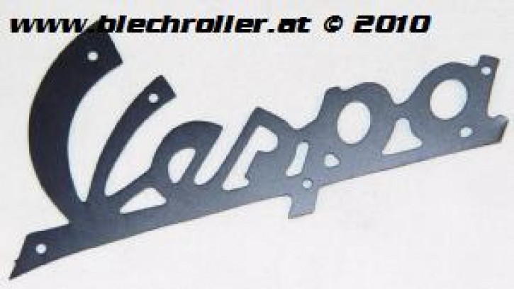 Schriftzug "Vespa" 125 ´59/´60 Beinschild, schwarz - klein