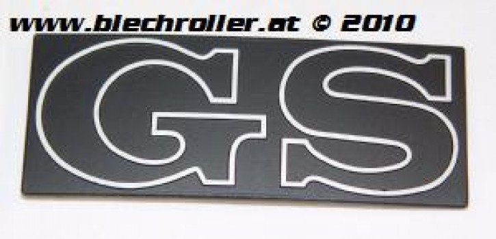 Schriftzug "GS", Seitenhaube