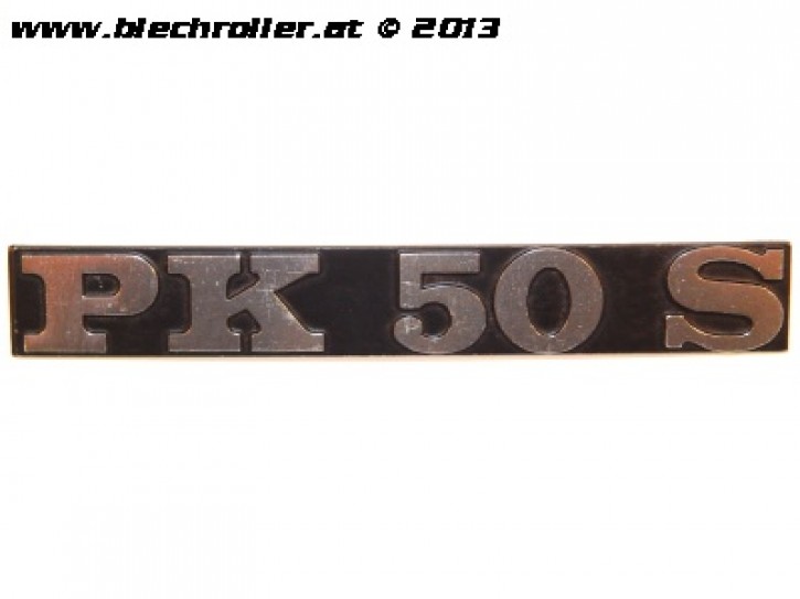 Schriftzug "PK 50S", Seitenhaube