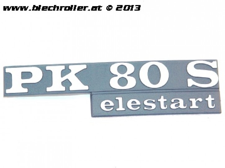 Schriftzug "PK80S elestart", Seitenhaube