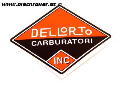 Aufkleber DELLORTO Altes Logo