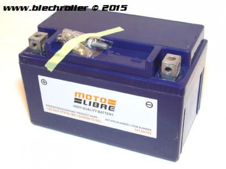 Batterie 12V/7Ah - vorgeladen/betriebsbereit