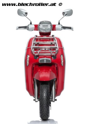 Gepäckträger vorne klappbar chrom für Lambretta V-Serie