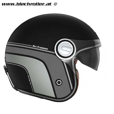 Jethelm NOX Heritage Line, Schwarz matt Titanium - Größe: L