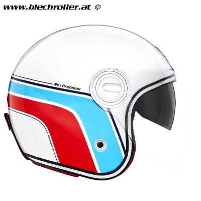 Jethelm NOX Heritage Line, Weiß/Rot/Blau - Größe: L