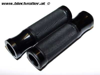 Griffe MOTO NOSTRA Alu Rub, Rautenmuster- Vespa GT, GTL, GTS 125-200-250-300ccm - Schwarz