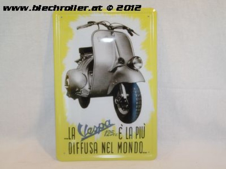 Vespa Diffusa Nel Monde - Blechschild