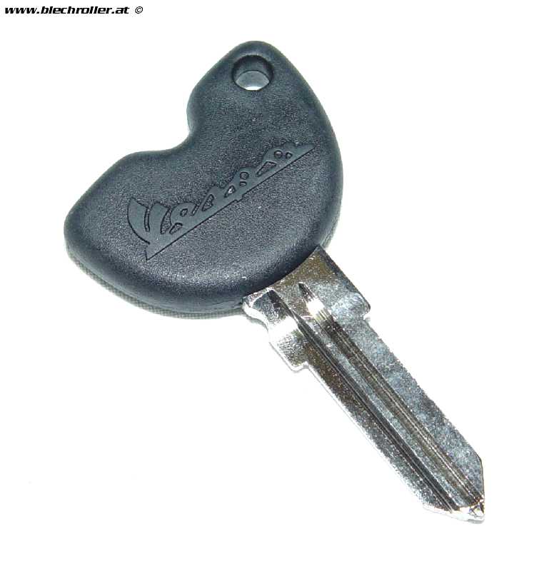 Schlüsselrohling PIAGGIO für Vespa ET2/ET4/LX/LXV/S 50ccm 2T/4T mit Vespa  Logo