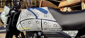 Blechtafel/Nieten folierter Tank + Scheinwerferverkleidung + Seitenverkleidungen für Brixton Crossfire 125 XS Euro5